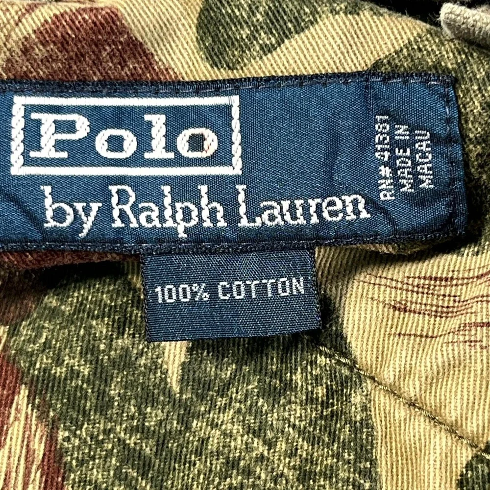 Vintage Polo Ralph Lauren Paratrooper Pants Hand Painted Tiger Japanese Kanji